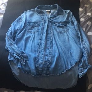 Target Knox Rose denim button down shirt